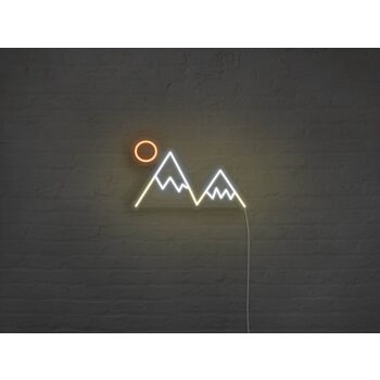 Mountain Peaks Neon Sign