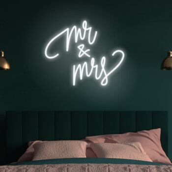 Mr Mrs Neon Sign