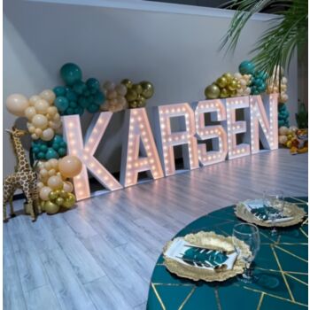 Steel Marquee Letter Name Karsen High-End Custom Zinc Metal Marquee Light Marquee Sign