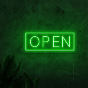 Neon Open Sign Sketch and Etch Us