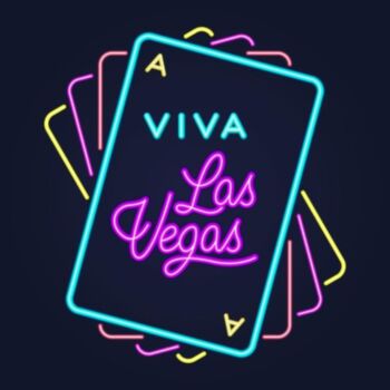 Neon Signs Las Vegas Card Pattern Neon Lights