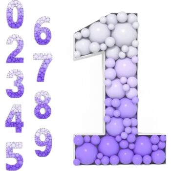 Steel Marquee Letter Number 1 One Purple Birthday Party High-End Custom Zinc Metal Marquee Light Marquee Sign