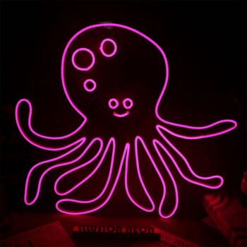 Octopus Neon Sign