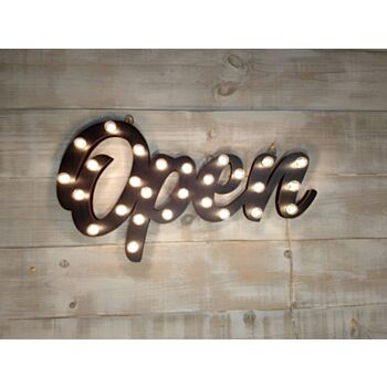 Steel Marquee Letter Open Black High-End Custom Zinc Metal Marquee Light Marquee Sign