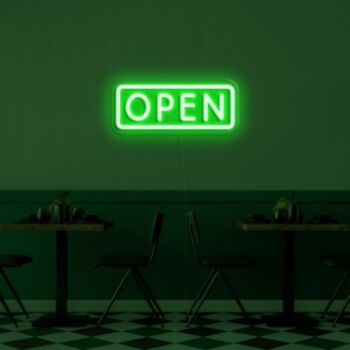 Open V2 Neon Sign