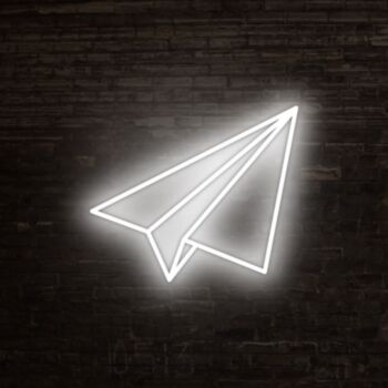 Paper Plane Neon Sign