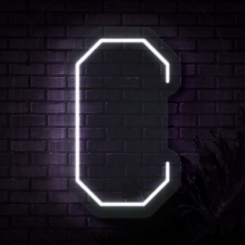 Personalized Initial Letter C Neon Sign