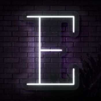 Personalized Initial Letter E Neon Sign MNC41524