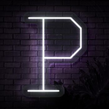 Personalized Initial Letter P Neon Sign MNC41535