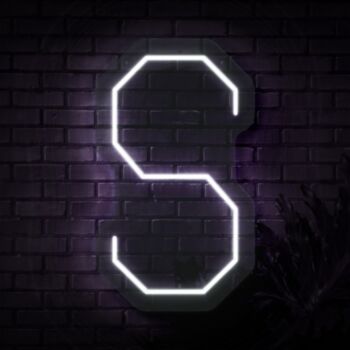 Personalized Initial Letter S Neon Sign MNC41538