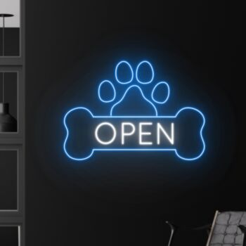 Pet Spa Open Grooming Led Neon Sign Animal Lover Neon Light