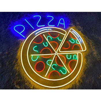 Pizza Slices Restaurant Neon Sign