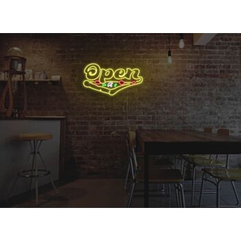 Pizza Version 2 Open Neon Sign