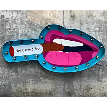 Steel Marquee Letter Pop Art Retro Lips Sign High-End Custom Zinc Metal Marquee Light Marquee Sign