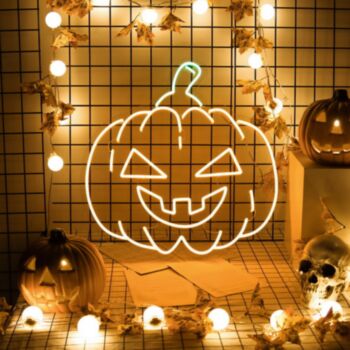 Halloween Glowing Pumpkin Neon Sign - Illusion Neon
