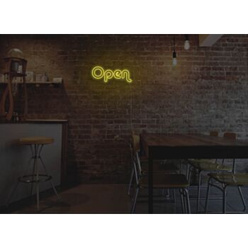 Retro Open Neon Sign