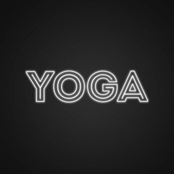 Retro Yoga Sign Neon Sign