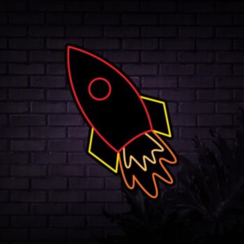 Rocket Neon Sign