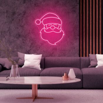 Santa Claus Christmas Neon Sign