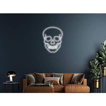 Simple Skull Customizable Sign Neon Sign