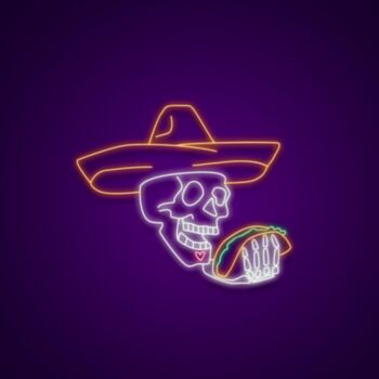 Skull Taco Custom Neon Sign MNC40490