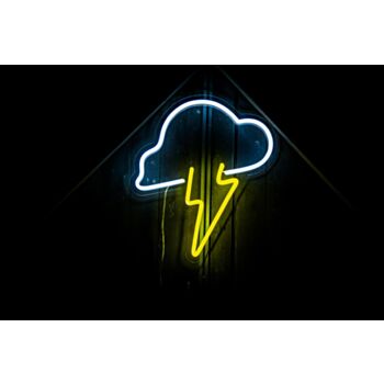 Storm Cloud Sign Neon Sign