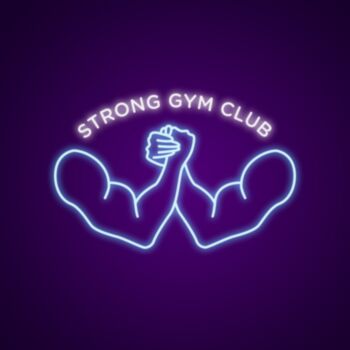 Strong Gym Club Neon Sign