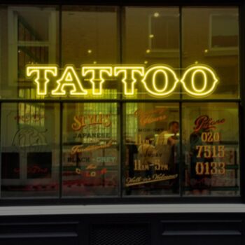 Tattoos Neon Sign For Wall