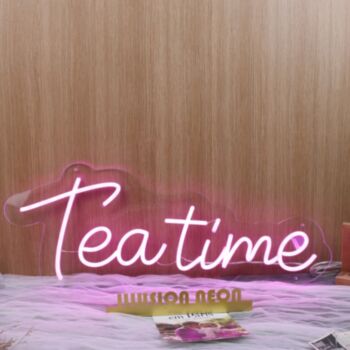 Teatime Purple Neon Sign