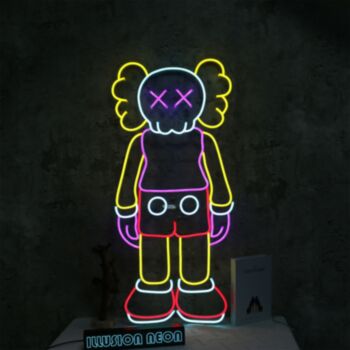 The KAWS Standing Model Neon Sign