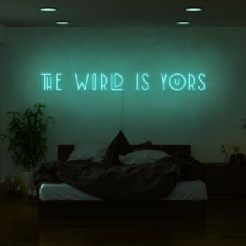 The World Is Yours Neon Sign