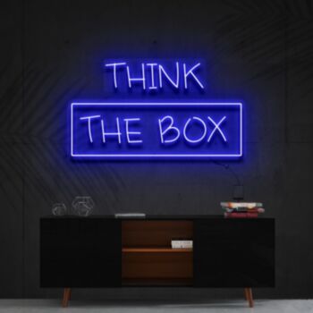 Think Outside The Box Neon Sign