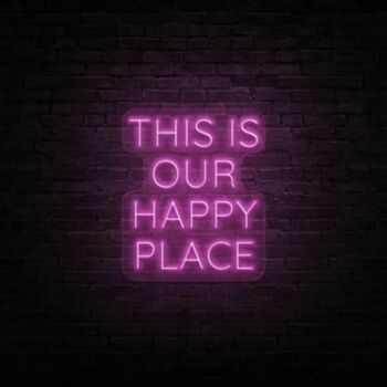 This Is Our Happy Place Neon Sign