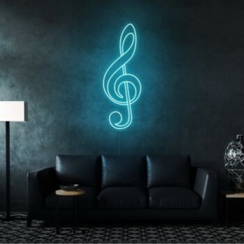 Treble Clef Neon Sign