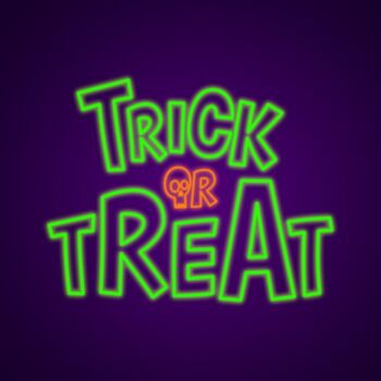 Trick Or Treat Neon Sign