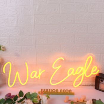 War Eagle Orange LED Neon Sign