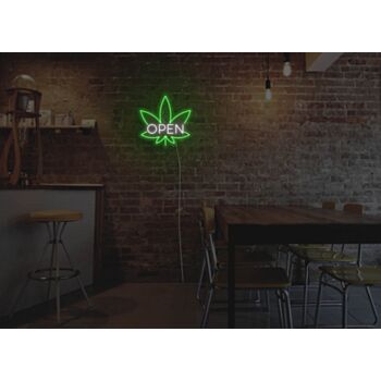 Weed Open Neon Sign