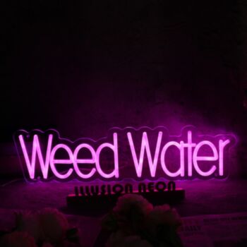 Weed Water Purple Custom Neon Sign