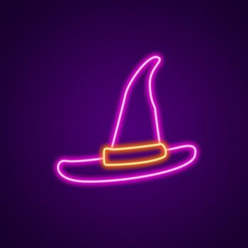 Witch Hat Custom Neon Sign