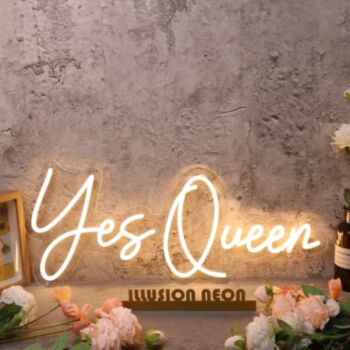 Yes Queen Yellow Custom Neon Sign