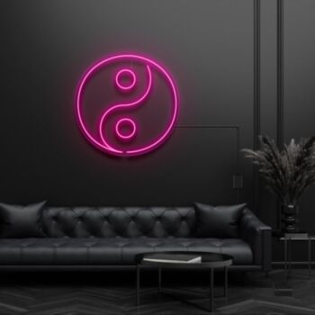 Ying Yang Taoism Symbol Neon Sign