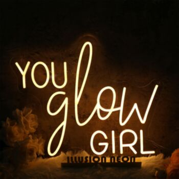 You Glow Girl Yellow Neon Sign