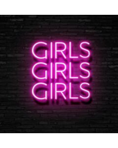 Girls Girls Girls Neon Sign