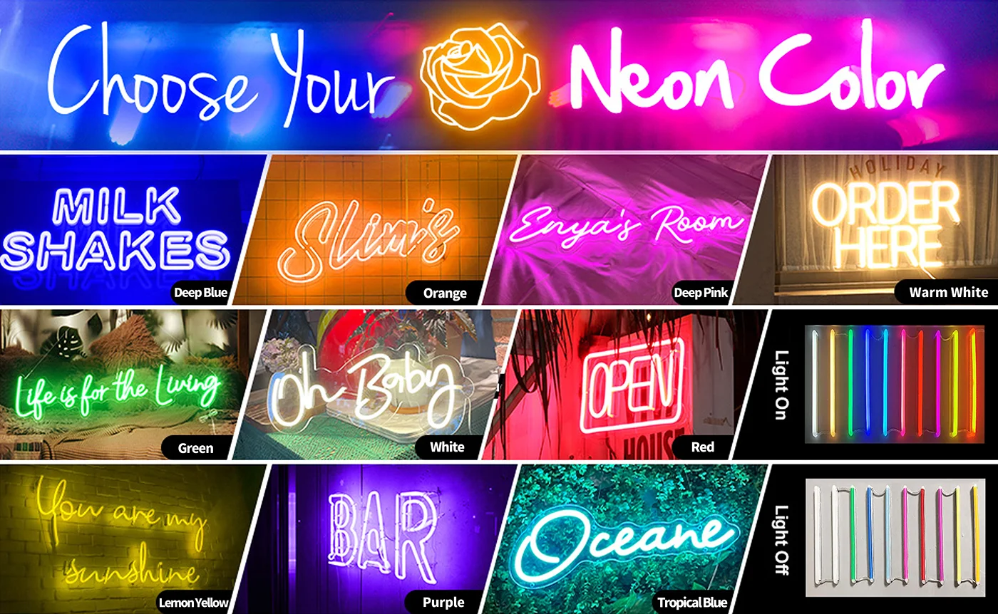 Neon Sign color